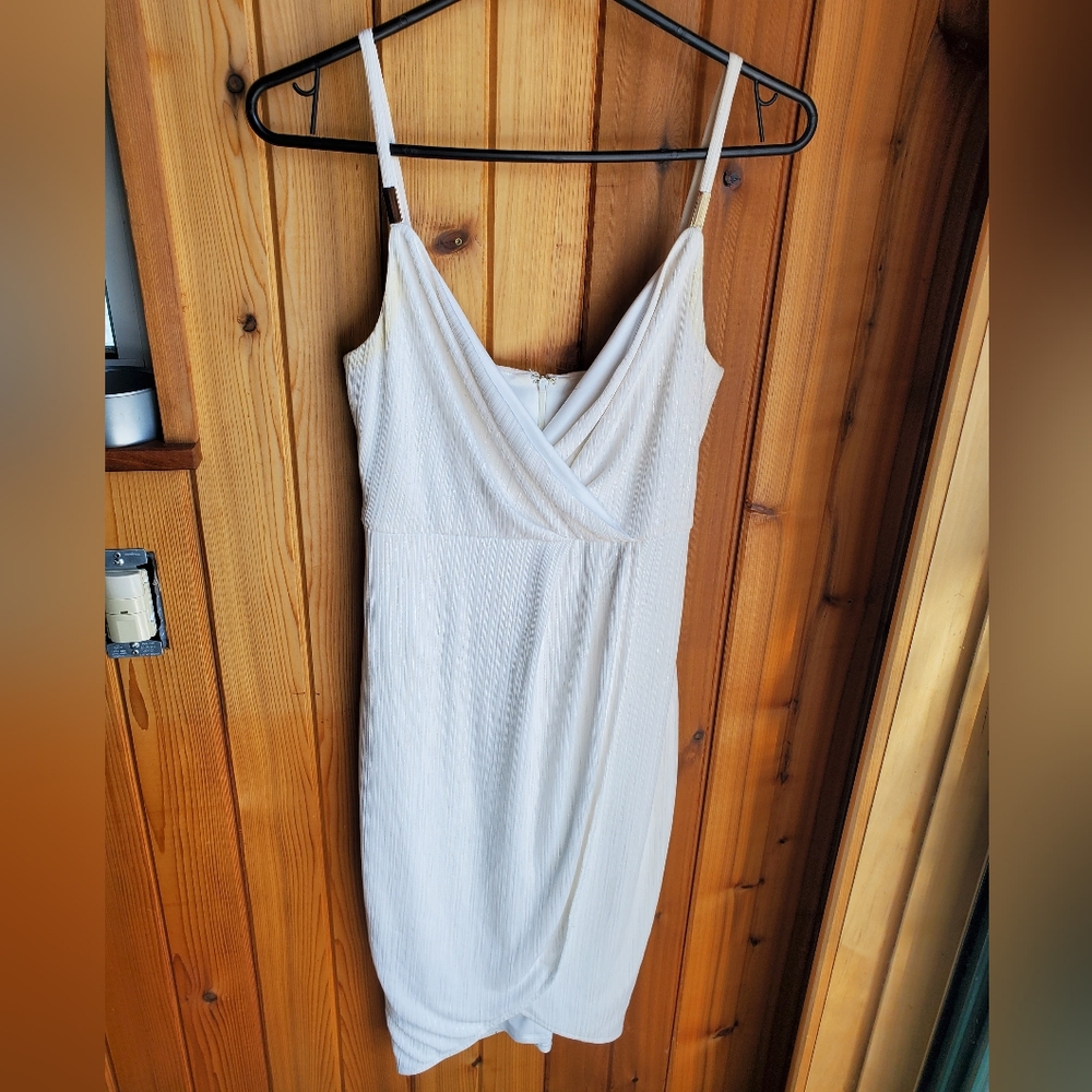 Guess white wrap dress, size 2